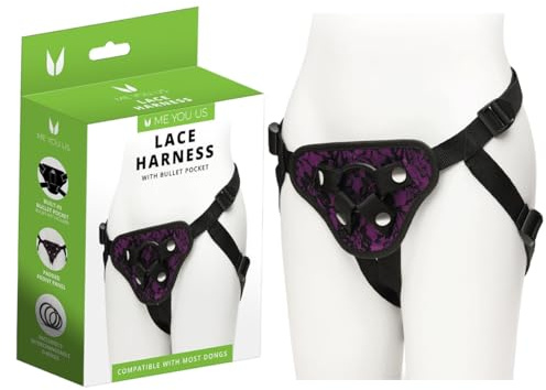 Me You Us - Das verstellbare Strap-On Geschirr in Lila - Passend für Saugnapf-Dildo für vielseitiges und aufregendes Spiel