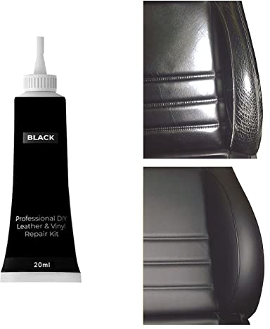 BAOSROY Crema de Reparación de Cuero,Crema Reparadora de Cuero,Gel Reparación Cuero,Reparación y Protección de Arañazos en Cuero para Asientos de Automóvil, Sofás, Abrigos de Cuero (Negro)