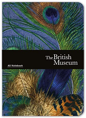 The British Museum Feathers of a Peacock A5 Notebook