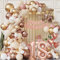 18. Geburtstag Deko Mädchen - Luftballon Girlande Rosa Rosegold Gold Confetti Beige Weiß - Ballon Girlande Geburtstagsdeko Mädchen Geschenk Tischdeko