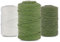 Netuno 3 gomitoli di filato macramè 5 mm 100 m set di 3 cordoncini di cotone colore cachi colore verde pistacchio bianco per macramè filo decorativo filo di cotone