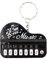 RYGRZJ Portable Musical Instrument Toy Piano Keychain Mini Electronic 6.2 * 4.5 * 2.1cm Keyboard Keychain