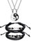 Herren Yin Yang Armband Halskette, Freundschaftarmband Panzerarmband Lederarmband Halsschmuck mit Wikinger Keltischer Kreuz Anhänger