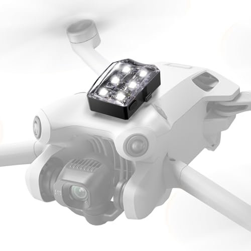 NEEWER Drone Strobe Light, Anti Collision Night Flight Light with 4 Flash Modes/4.5H Runtime/Light Rain Proof, Compatible with DJI Mini 4 Pro Mini 3 2 SE Mavic Air 3 2, DL6W White