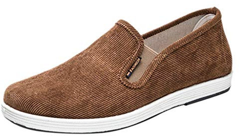 UnoSheng Hässliche Schuhe Herren Mode Turnschuhe Herren Sommerschuhe Lässig Atmungsaktiv Trend Rutschfester Leichter Herrenhausschuh Hausschuhe Lustig Herren Hund (Coffee, 39)