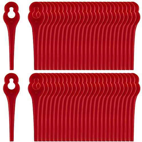 100 Stück PA6 Kunststoffmesser Kompatibel mit Güde Rasentrimmer RT 250/18 RTS, 250/18RT,Ersatzmesser Kompatibel mit Güde 58598 RT 18-201-05,58599 RT 18-0