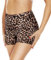 Gayhay Radlerhose Damen Kurze Leggings für Kleid Hotpants Sport Biker Shorts Sporthose High Waist Sommer Leopard,S-M