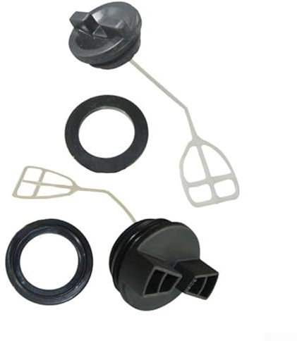 UTTASU Accessoires pour tronçonneuse - Kit de joint de bouchon d'huile de bouchon de réservoir pour tronçonneuse chinoise 5200 52 cc, noir, durable et fiable