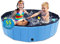 CACSPS Piscina Plegable para Perros de 140cm Pulgadas, Piscina portátil de plástico Duro de Gran tamaño para Perros, Gatos y niños y Mascotas, bañera de baño Plegable para Cachorros (Azul)