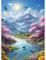 ZEELANNA Diamond Painting See Diamond Painting Bilder Diamant Painting Erwachsene Landschaft Landschaft 5D Diamond Painting Set Diamant Painting Bilder Erwachsene 30x40 für Home Wand Decoration