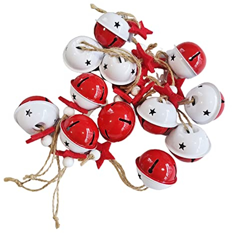 Baum-dekorative Glocken, 3,8 cm, Neujahrs-Ornamente, Innen-Party, Layout, Anhänger, Glocken, Urlaubsdekoration, 12 Stück