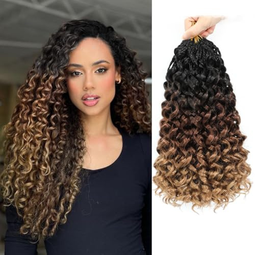 Gogo Curl Pre Twisted Crochet Hair 12 Inch 8 Packs Short Curly Crochet Hair for Black Women Pre Looped Sea Wave Crochet Hair Water Wave Deep Wave Crochet Hair Crochet Hair Braiding Hair 30.5