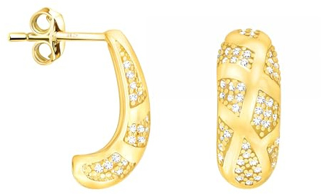 SOFIA MILANI - Damen Ohrringe 925 Silber - mit Zirkonia Steinen - Zirkonia Ohrstecker