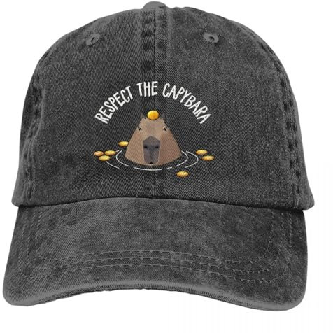 Cappellini da Baseball Carini con Visiera, Cappellini con Parasole a Forma di Animale Capibara per Uomo