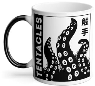 Mug Thermo-réactif Tasse Magique - Tentacules Dessin Japon Pieuvre Manga - 325 ml