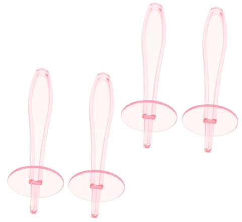 OKUMEYR 4 Piezas De Bandeja para Decoración De Pasteles Bases para Uñas Accesorios para Pasteles DIY Glaseado para Pasteles Decoración De Pasteles Uñas Y Elevadores De Pasteles Uñas