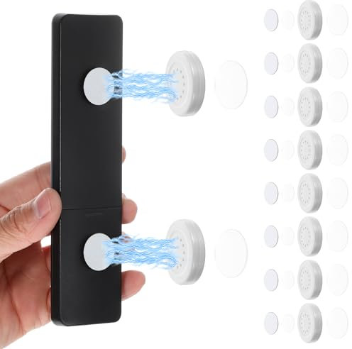 JJUNW 10 Stück Magnetische Fernbedienungshalter, Weiß Magnetische Wandhalterung Fernbedienung Halterung Wand Magnet Fernbedienungshalter Aufbewahrungsbehälter für Zuhause Büro