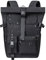 Umllpet Rolltop Rucksack Herren, Groß Rucksack Damen, Schulrucksack mit Laptopfach 17 Zoll, Rucksack Wasserdicht, Großer Reiserucksack Tagesrucksack für Business Arbeit Uni Reise Freizeit(Schwarz)