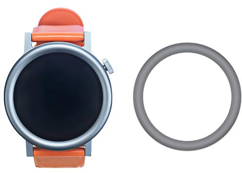Lunetta in metallo per smartwatch CMF BY NOTHING Watch Pro 2 in acciaio inox, anello di ricambio, custodia circolare, lunetta rigida per accessori CMF Watch Pro 2 (grigio scuro)