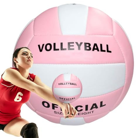 Générique Volley-Ball Extérieur,Ballon d'Entraînement Extérieur pour Match - Équipement d'Entraînement Souple et Portable pour Plage, Parc, École, Piscine, Sable, Gazon, Cour Intérieure et Jardin