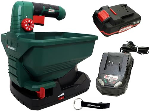 HEADNMORE® Bundle Parkside® - Spargitore universale a batteria 20 V PUSA 20 (con batteria da 2 Ah inclusa) + portachiavi