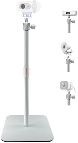 AYIZON White Webcam Magnetic Stand Holder for Logitech Brio 100, Brio 300,Brio 500,C270,C310,StreamCam and OBSBOT insta360 white webcams