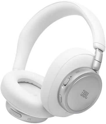 JBL Live 780NC Kabellose Over‑Ear‑Kopfhörer mit Noise Cancelling, Weiß | Bluetooth 6.0, Personalisierbar mit der JBL Headphones App, bis zu 80 Stunden, Spatial Sound und Hi-Res Audio