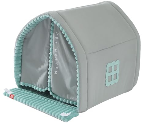 Warm Dog Kennel, Secure Sleeping Place, Polyester PU Sponge, Pet House Dome-Shaped, Cat Winter Indoor Bed Tent, Spacious Comfort, For Outdoor Use Home Garden Patio