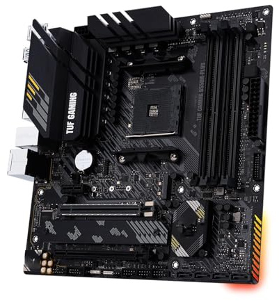 Carte mère Fit for ASUS TUF Gaming B550M-PLUS B550 Ryzen AM4 Micro ATX Carte mère Gaming PCIe 4.0 Double M.2 10 Phases d'alimentation DrMOS, Port,5 GB