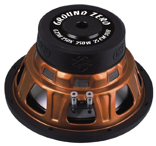 Ground Zero GZIW 250x 250 Watt RMS Subwoofer 25 cm (German Import)