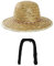 I LOVE FANCY DRESS Sombrero Oriental Chino + Bigote - Disfraz DE Sombrero Sombrero DE Paja ASIÁTICO Hombre DE China (Paquete DE 6)