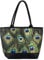 VON LILIENFELD Handtasche Pfau Vogel Tier MotivShopper Maße L42 x H30 x T15 cm Strandtasche Henkeltasche Büro