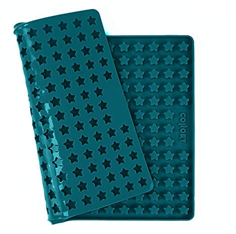 Collory Backmatte Hundekekse für MINI STERN (1,5cm) Leckerlis, Silikon Backform, Pralinenform, Schokoladenform, Hitzebeständig, Lebensmittelecht & Bpa-frei