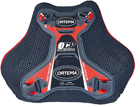 ORTEMA OCP 3.0 - (Gr.M rot) Chest Protector - Brustprotektor mit Gurtsystem - Schutzklasse EN 1621-3: 2018 Level 2 für Motocross/Endurosport/Downhill/MTB & mehr