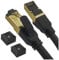 Reulin - PREMIUM Kupfer Litzenkabel RJ45 LAN Cat 8 Ethernet Kabel 3 M lang, SSTP 40 Gbps kompatibel mit Routern Modems 4K 8K Smart TV Boxen Internet PS5 PS4 Xbox Konsolen Spielen 3M
