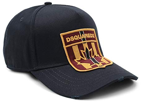 DSQUARED2 Canada Leaf Patch Logo Baseballcap Cap Kappe Basebalkappe Hat Green