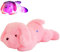 30cm Luminous Hunde Kuscheltier, LED Plüsch Hund Liegende Plüschtier Stofftier Kuschelhund Stofftier Hündchen Plüschtiere Gefülltes Plüschkissen Spielzeug für Kinder Freundin Geburtstagsgeschenk