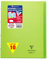 Clairefontaine 984603C Un Lot de 10 Cahiers Agrafés Koverbook Verts - 24x32 cm - 48 Pages Petits Carreaux avec Marge - Papier Blanc 90 g - Couverture Polypro