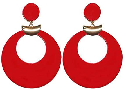 FLAMENCASHOP Pendiente de Flamenca (Rojo)