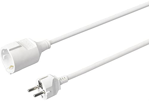 Sygonix SY-4872642 Strom Verlängerungskabel 16 A Weiß 10.00 m H05VV-F 3G 1,5 mm²