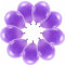 10 Luftballons Lila Pastell Eco Ballons Violett pastell Made in EU Deko Hochzeit Party Geburtstag Kinder Erwachsene Verlobung Babyparty Ballons pastell Lila