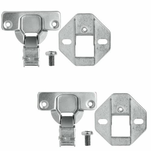 Integrated Washing Machine Door Decor Cupboard Fitting Kit Hinges To Fit Indesit WMIL91484 Pair of 2