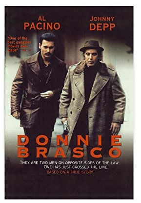 HDTS Klassisches Filmposter Donnie Brasco, Leinwand-Poster, Wandkunst, Dekoration, Bild, Gemälde für Wohnzimmer, Schlafzimmer, Dekoration, Rahmen: 30 x 45 cm