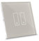 iotty E2 PLUS Smart Wi-Fi Switch for Lights and Gates, works with Google Home/Alexa/Siri/IFTTT, remote control, iOS/Android App, Backlit Glass Touch Plate, Temperature and Brightness Sensors, Brown