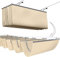 Metallrolle Anti-UV 90% Atmungsaktiv Versenkbarer Sonnenschutz Markise Segel Wellenform Garten Hinterhof Terrasse Pavillon Abdeckung Einziehbarer Wellensonnenschatten -Baldachin(Color:White;Size:1.8x6