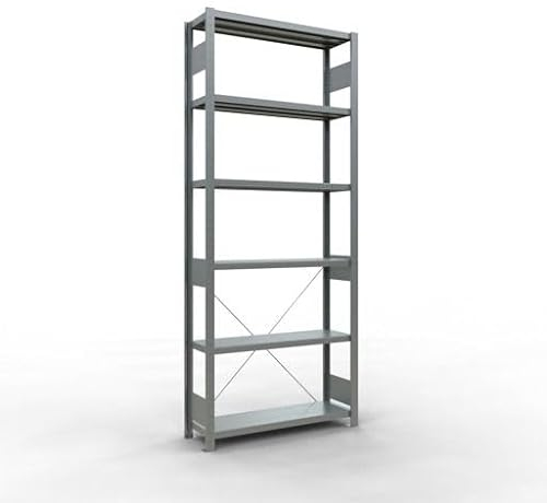 SCHULTE Lagertechnik Grundregal, Getränkekistenregal 1800 x 1000 x 300 mm (HxBxT), schwarz/Silber, 3 Ebenen für 9 Getränkekisten