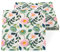 PARTY GO 40 Blumen Servietten, buntes Papiergeschirr für Kindergeburtstag 33 * 33CM