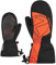 Ziener Kinder LAVALINO Ski-Fäustling/Wintersport | wasserdicht extra warm Wolle, black.burnt orange, 5
