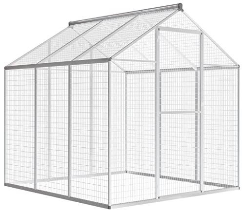 Outdoor Voliere Aluminium 183x178x194 cm, Artikelmaterial: Aluminiumrahmen + Aluminium Drahtgeflecht