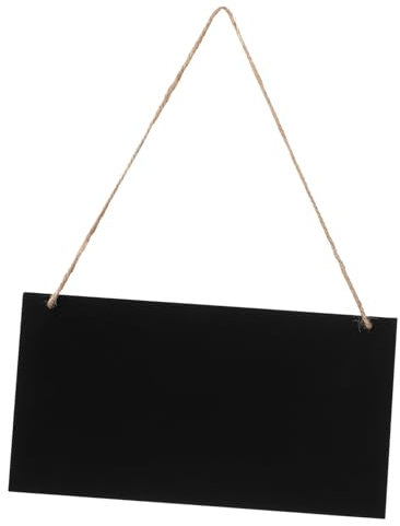 Operitacx 26 Tafeln Mit Nachrichten Schwarzes Etikett Löschbare Hängetafel Hängendes Tafelschild Büroschild Tafeln Für Wände Tafeln Display Schieferschild Mini-Tafelschilder Aus